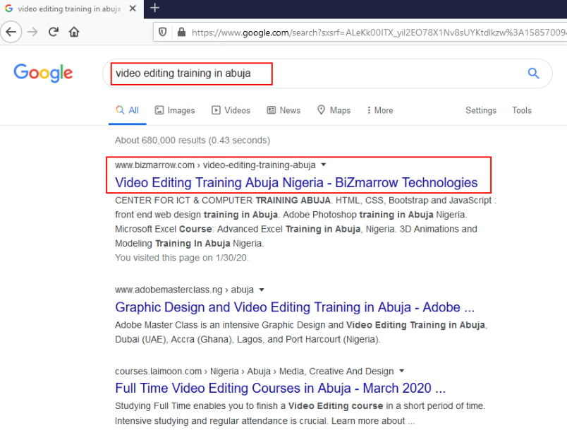 VIDEO EDITING TRAINING search